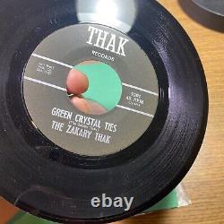 1968 South Texas Psych Fuzz Garage ZAKARY THAKS 45 Green Crystal Ties / My Door