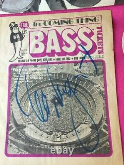 1979 rock HAND SIGNED record TED NUGEND bass tickets CONCERT day on the green