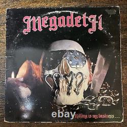 1985 MEGADETH Killing is my Business. Vintage LP Vinyl MX 8015 Green Label