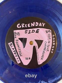 1990 First Press Green Day Slappy E. P. Blue Marble Vinyl 7 45 rpm 200 Pressed