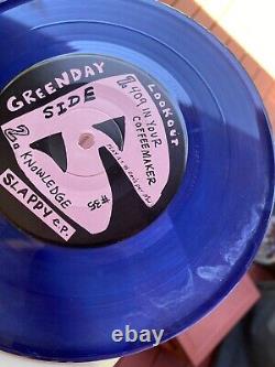 1990 First Press Green Day Slappy E. P. Blue Marble Vinyl 7 45 rpm 200 Pressed