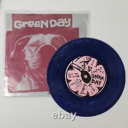 1990 Green Day Slappy EP 7 Vinyl Blue Marble Color (45 rpm) withInsert