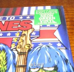 A Tribute To Ramones WE'RE A HAPPY FAMILY 2x VINYL LP NEON GREEN Barnes Noble