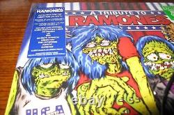 A Tribute To Ramones WE'RE A HAPPY FAMILY 2x VINYL LP NEON GREEN Barnes Noble