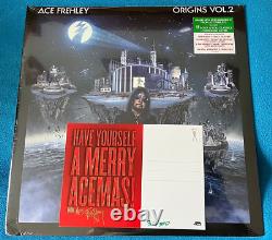 Ace Frehley Origins Vol 2 Red/Green Vinyl Signed Autograph Card 303/500 KISS New
