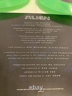 Alien Movie Soundtrack Green Acid Vinyl Jerry Goldsmith? Album Mondo Colored Lp