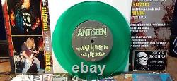 Antiseen Exploding Barbed Wire Death Match 7 GREEN vinyl punk rock rare OOP