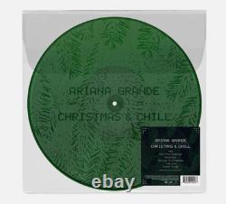 Ariana Grande Christmas And Chill Green Picture Disc Etched Vinyl LP