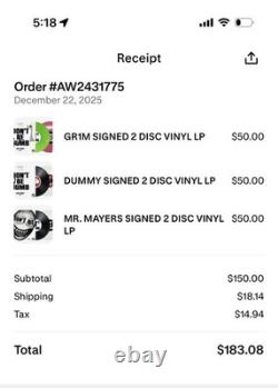 Asap Rocky Dont Be Dumb Signed Bundle In-hand