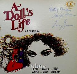 Autographed A Doll's Life Original Broadway Cast Vinyl LP Green Comden Grossman