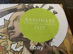 BARONESS Yellow & Green LP Vinyl Deluxe Book 500-Pallbearer Graveyard The Sword
