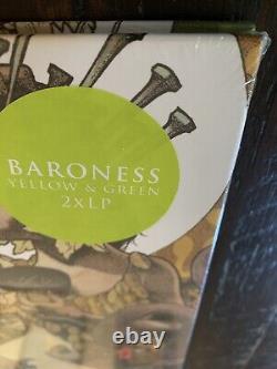 BARONESS Yellow & Green LP Vinyl Deluxe Book 500-Pallbearer Graveyard The Sword