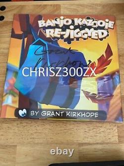 Banjo Kazooie Re-Jiggyed Vinyl Record Soundtrack LP Green SIGNED Grant Kirkhope