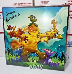 Banjo Kazooie Re-Jiggyed Vinyl Record Soundtrack LP Green SIGNED Grant Kirkhope