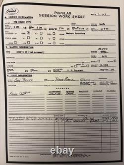 Beach Boys Smile 3xLP Colored Vinyl Red Blue Green Box Set T-9002 + Session Shts