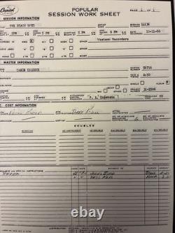 Beach Boys Smile 3xLP Colored Vinyl Red Blue Green Box Set T-9002 + Session Shts