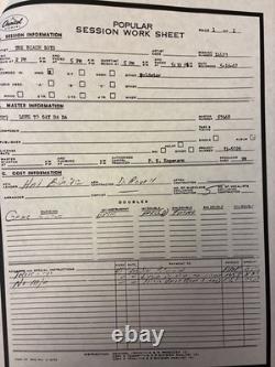 Beach Boys Smile 3xLP Colored Vinyl Red Blue Green Box Set T-9002 + Session Shts