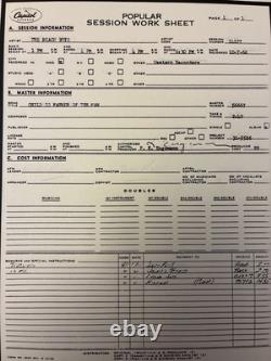 Beach Boys Smile 3xLP Colored Vinyl Red Blue Green Box Set T-9002 + Session Shts