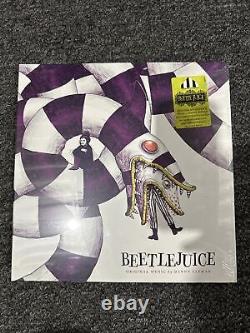 Beetlejuice WaxWork White Purple Green Swirl Vinyl Record