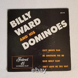 Billy Ward And His Dominoes EP-212 jacket + 1 ea silver top and solid green 45's