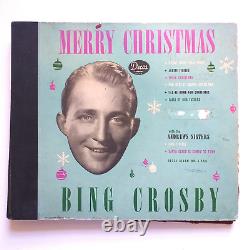 Bing Crosby Merry Christmas 78 rpm Original Decca Vinyl Album Record