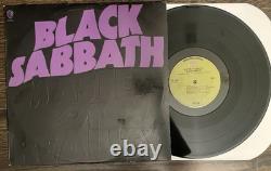Black Sabbath Master Of Reality Vinyl Record Album LP 1st Orig Press Green EX