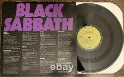 Black Sabbath Master Of Reality Vinyl Record Album LP 1st Orig Press Green EX