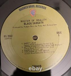 Black Sabbath Master Of Reality Vinyl Record Album LP 1st Orig Press Green EX