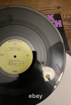 Black Sabbath Master Of Reality Vinyl Record Album LP 1st Orig Press Green EX