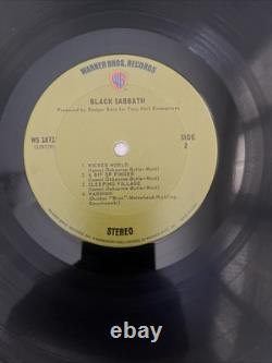 Black Sabbath Self Titled Debut (1970) WS1871 Green Label With OG Sleeve VG+ To EX