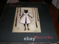 Blanche 7/PICTURE SLEEVE Who's To Say CASS GREEN MARBLED VINYL