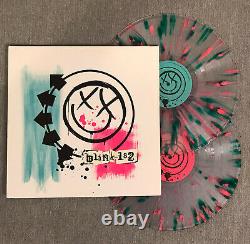 Blink 182 s/t LP Clear withPink and Green SPLATTER Etched Side D NM vinyl