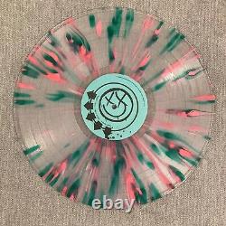 Blink 182 s/t LP Clear withPink and Green SPLATTER Etched Side D NM vinyl