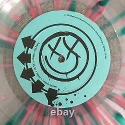 Blink 182 s/t LP Clear withPink and Green SPLATTER Etched Side D NM vinyl