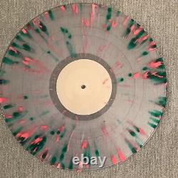 Blink 182 s/t LP Clear withPink and Green SPLATTER Etched Side D NM vinyl