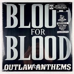 Blood For Blood Outlaw Anthems LP Black White & Green Starburst Vinyl /150