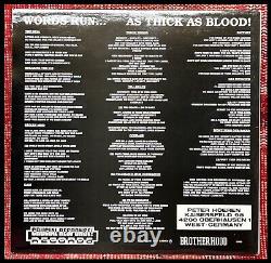 Brotherhood Words Run As Thick As Blood Crucial Response Records CRR 007 LP 1989