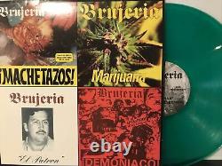 Brujeria Se Busca Singles Collection LP 1997 Green Translucent EX/EX Brazi