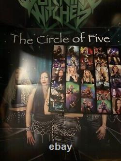 Burning Witches Circle Of Five LP Mint Green Vinyl Nuclear Blast with Poster