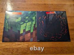 C418 Minecraft Volume Alpha & Beta Green / Fire Splatter Vinyl LP NEW SEALED