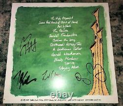 Cursive The Ugly Organ SIGNED BY BAND RARE 2003 Green Vinyl Insert Saddle Creek