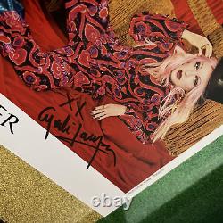 Cyndi Lauper Hand Signed Photo & Merry Christmas. Nice Life Green Vinyl Record