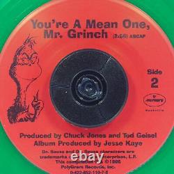DR. SEUSS You'Re A Mean One, Mr. Grinch MERCURY 0-422-852-110-7-8 NM 45rpm Green