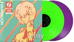 Evangelion Finally Soundtrack Neon Genesis Double Green Purple Vinyl Record NEW