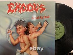 Exodus Bonded By Blood LP 1985 Combat MX 8019 VG+/VG+ 1ST PRESS GREEN LABEL