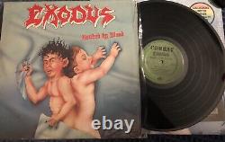 Exodus Bonded By Blood LP 1985 Combat Records Torrid MX 8019 GREEN LABEL
