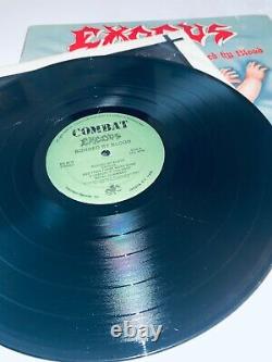 Exodus. Bonded By Blood. Vinyl Record. Green Labels. Combat MX 8019 Pantera