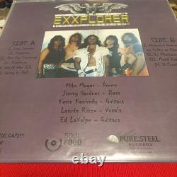 Exxplorer Symphonies Of Steel(rare Green Vinyl Lp) Signed Purple Cover