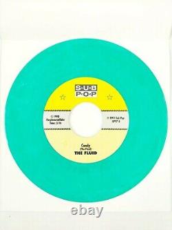 FLUID NIRVANA 7 Candy Live/Molly's Lips Green Vinyl Sub Pop Singles Club RARE