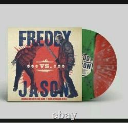 FREDDY VS JASON Movie Soundtrack Red Green Silver Color Mondo Vinyl LP